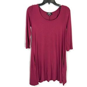 Lulús dress burgundy size M